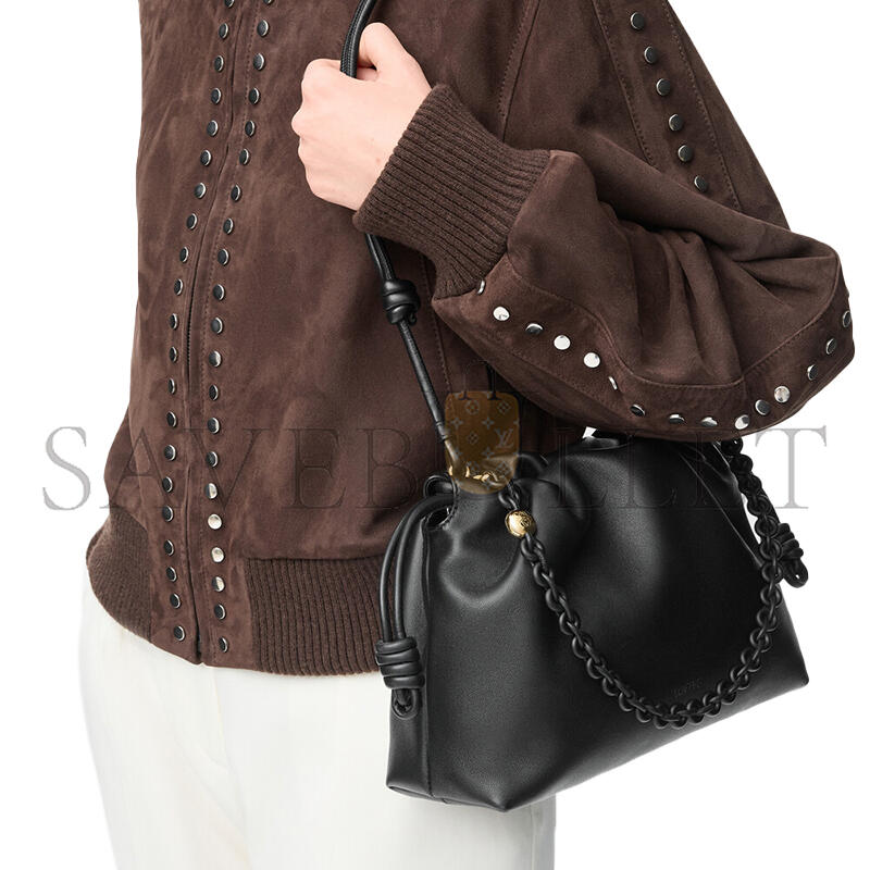 L0ew* medium flamenco purse in mellow nappa lambskin a411fcrx84 (30*20*10.5cm)